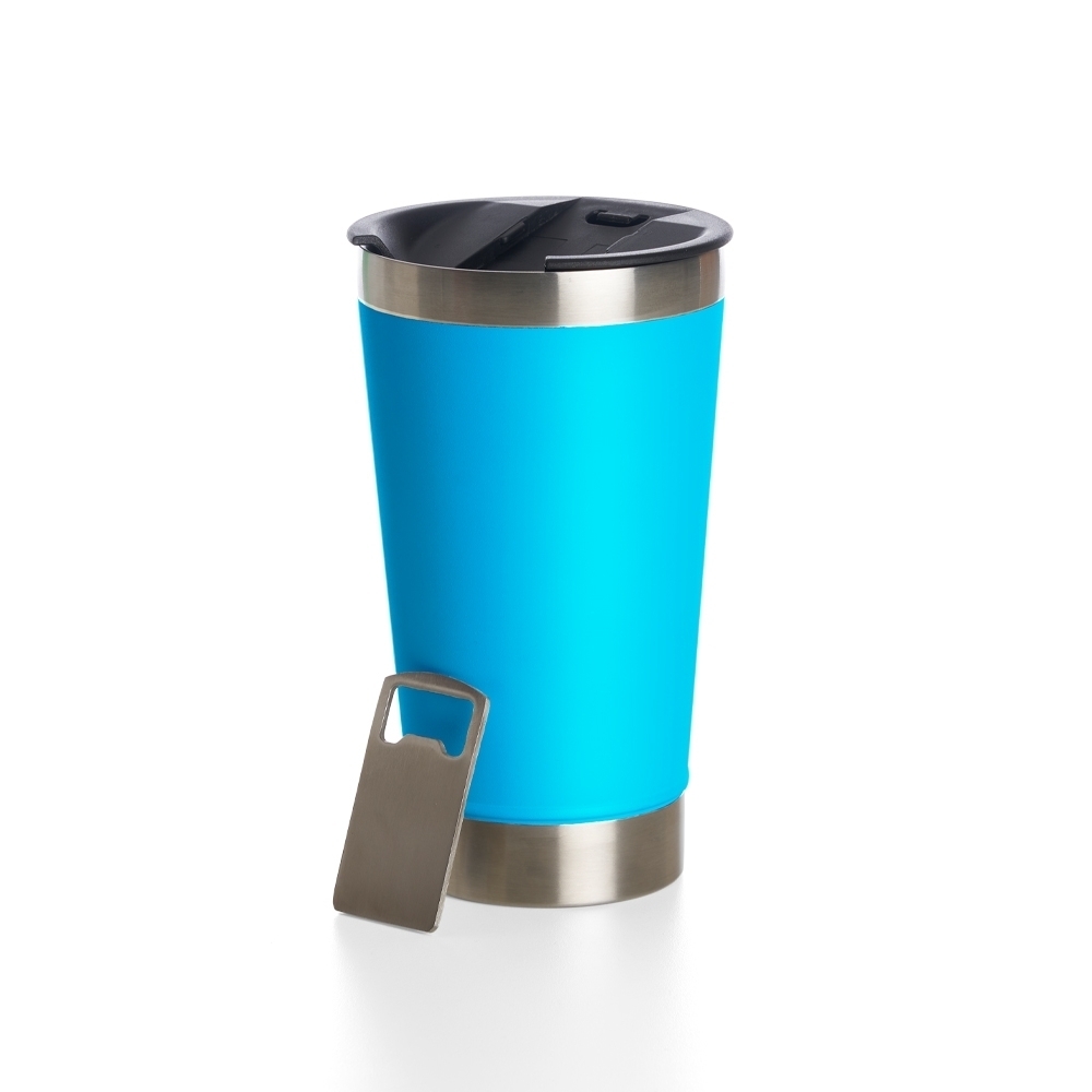 Copo Térmico 500ml com Abrido térmico de inox material livre de BP