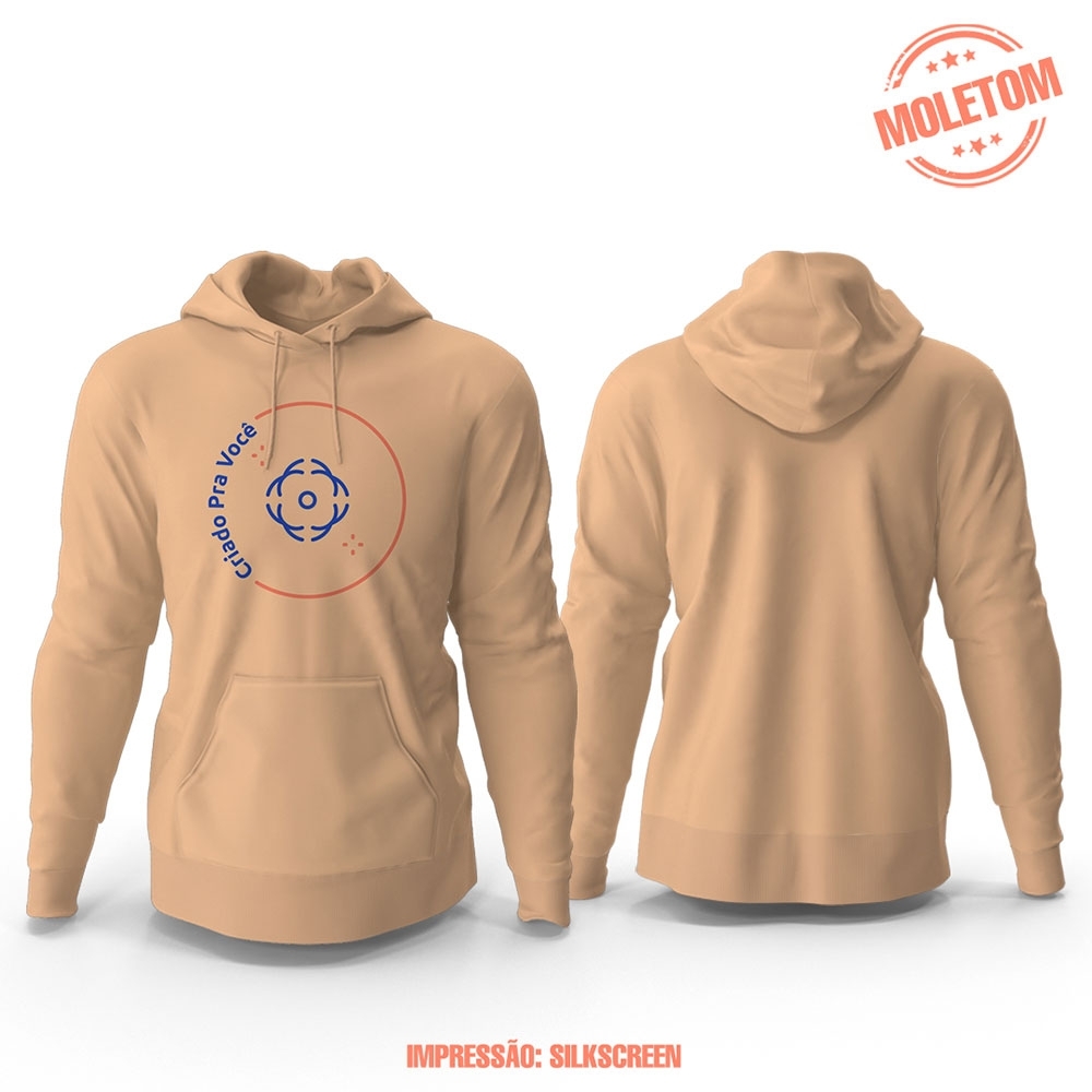 Moleton Canguru Cor Única com 1 Logo Bordado Frontal-84206